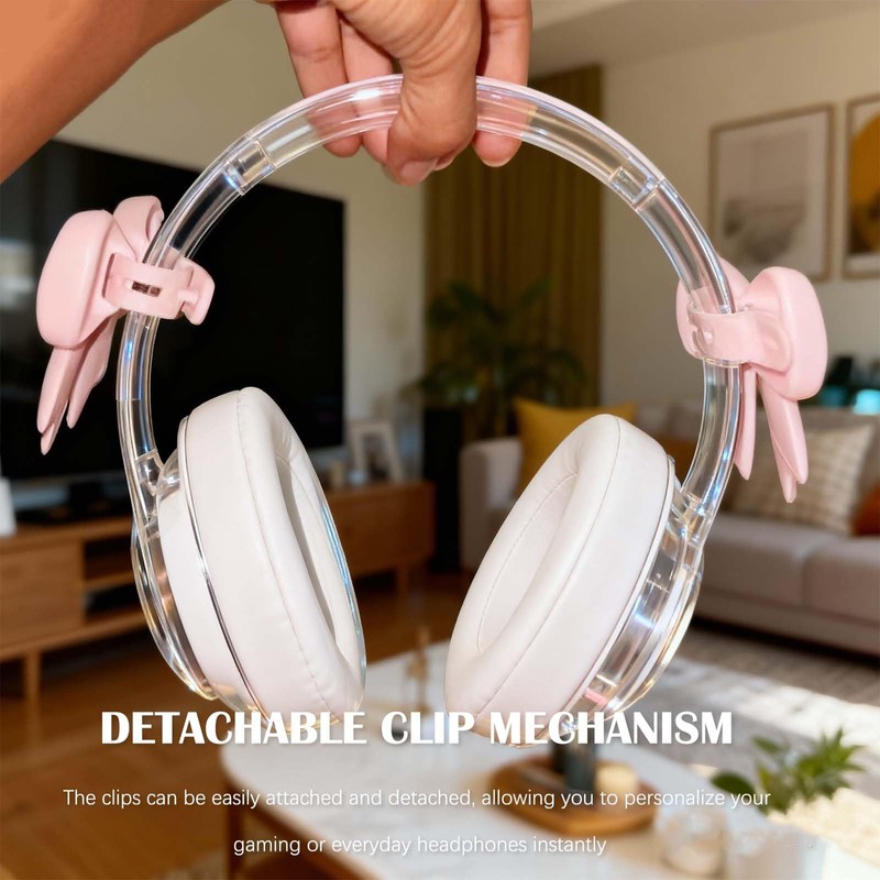 Dexprosy 2 Pack Silicone Bow Headphone Accessory - 3D Stylish