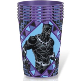 Unique Industries Panther Vibrant Multicolor Plastic Stadium Cup - 16oz (1 Count) | Perfect For Parties