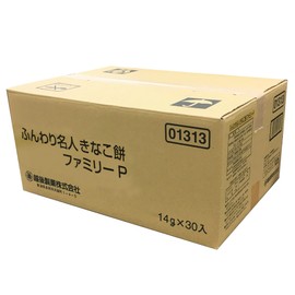 Echigo Seika Fluffy Famous Kinako Mochi Family Pack, 0.5 oz (14 g) x 30 Bags