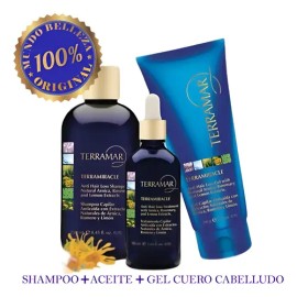 Pack 3 Set Anticaida Shampoo + Suero Crecimiento + Gel