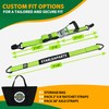 Car Tie Down Straps for Trailers with J Hooks (4PK)