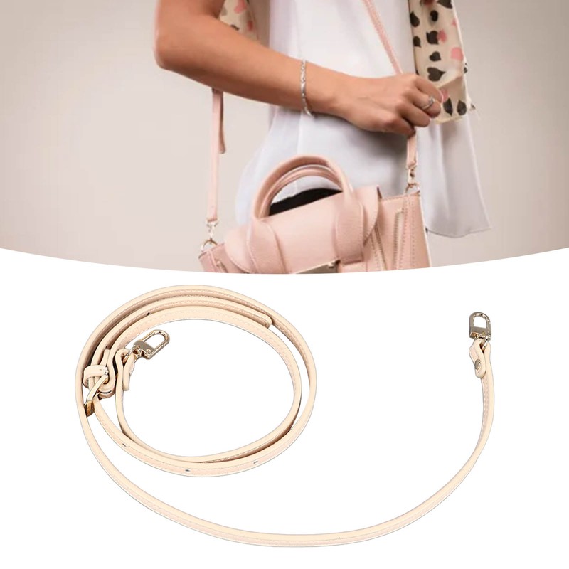 Leather Bag Strap 41.33 to 48.03in Adjustable 0.35in Wide Replacement