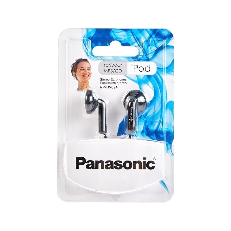 Panasonic RPHV094 High-Fidelity In-Ear Headphones-Premium Audio Quality with Compact Design,Long-Lasting