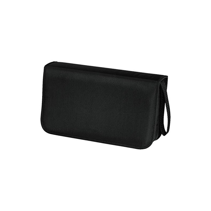 Hama CD wallet for storing 80 CDs/DVDs/Blu-rays, black,00033832