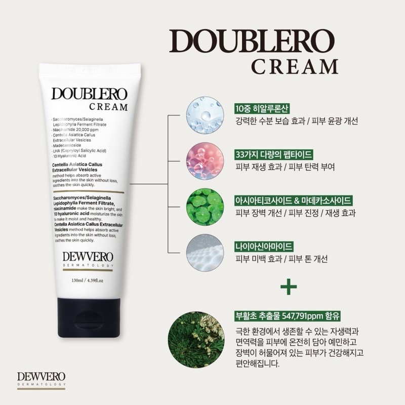 Duvero Double Lo Cream Tool 130ml + 30 Samples Water