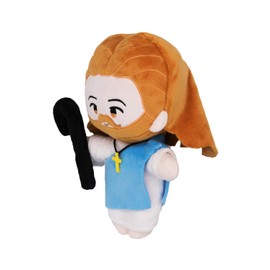 Kidoamin 10 Inch Jesus Plush Doll Classic Christ Religious Savior Jesus Stuffed Gift Toys (Blue)