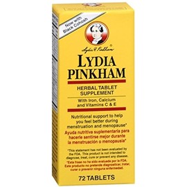 Lydia Pinkham Herbal Tablet Supplement 72 Tablets (Pack of 12)