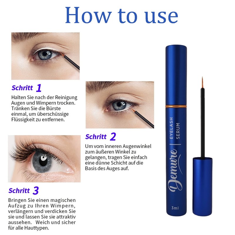 Demure Eyelash Serum, Eyebrow Serum, Lashes Eyelash Serum for Eyelash