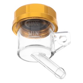 iplusmile Motorcycle Rear Brake Pump Oil Cup Large Reservoir Cap for Dirt Bike Pump Iron Cover High Efficiency Gold