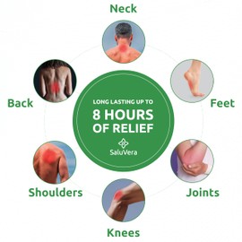 SaluVera Patches - Extra Large Patch Maximum Strength - Patch – Back Patches - Muscle and Joint Heat Patches - 10 Hot Patches (XL)