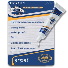5x5g Shoe Glue Sole Repair,Slow-Drying Transparent Shoe Repair Glue, Waterproof, Non-Hardening Glue for Shoes Repair Soles, Professional Glue for Shoes for Repairing Worn Shoes, Boots, Leather,Heels.