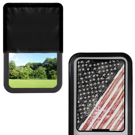 CLOHOMIN American Flag RV Door Window Shade for Camper, Travel Trailer, Motorhome Foldable RV Blackout Shades Universal RV Shades for Camper Windows, 4th of July
