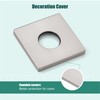 Heyalan Shower Arm Flange Plate,1pc Modern Shower Escutcheon Cover Plate