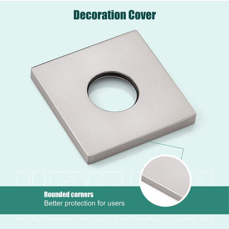 Heyalan Shower Arm Flange Plate,1pc Modern Shower Escutcheon Cover Plate