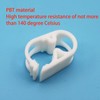 JEESHAN 5pcs High Temperature Resistant Hose Clamps 3-6mm Adjustable Plastic