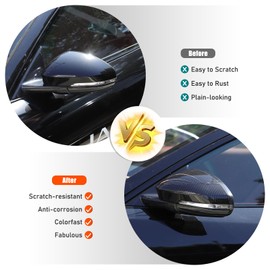 Daeiclru Car Side Door Mirror Cover Trim Compatible with Jaguar F-Type 2013-2025, Exterior Side View Mirror Cover Protective Trim Accessories