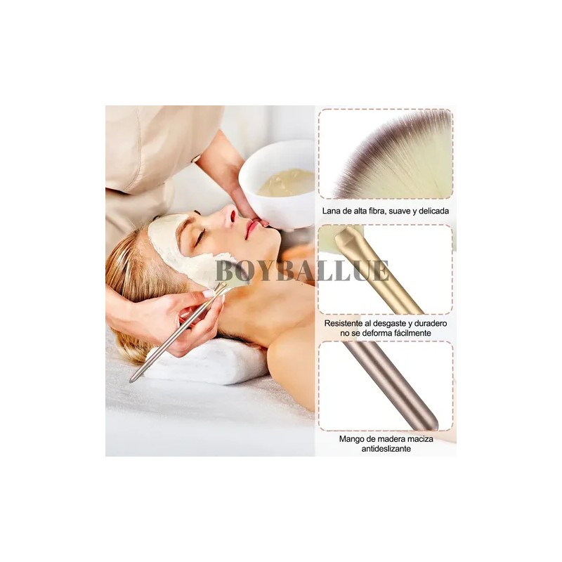 3pz Brochas Faciales Silicona Para Mascarillas Y Limpiadores