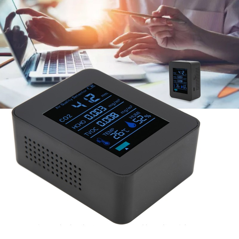 ZNAZ2CO3TB Bluetooth Air Quality Detector 5 in 1 Multifunctional CO2