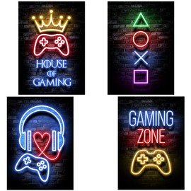 MEZHEN Poster Controller Pictures Wanted Poster Video Game Poster Vintage Poster Mural Decor Children's Room Bedroom Decoration Wall Decor Posters Boys Gifts 21 x 30 cm