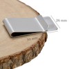 6 PCS Stainless Steel Money Clips for men, Silvery metal