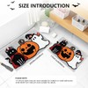 APROPHIC Halloween Bath Mat Non-Slip, Black Cat Ghost Pumpkin Super