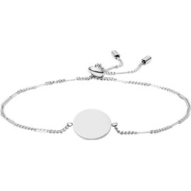 Fossil Classic Women's Stainless Steel Bracelet with Lobster Clasp or Slider Clasp, Stainless Steel