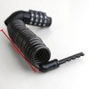 UP Security Bicycle Cable Lock, 4-Digit Combination, Coiled Cable, Weatherproof,
