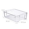 Relaxdays Fridge Storage 2 Pack Kitchen Organizer Food HLP 9