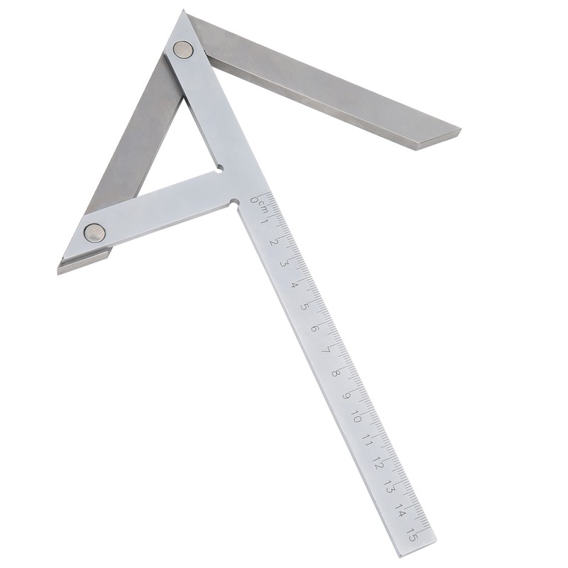 High Accuracy Center Angle Gauge Protractor Stainless Steel 45/90 Degree