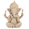 Sandstone Resin Indian Ganesha Elephant God Statue Fengshui Buddha Sculpture