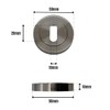 VIBE Keyhole Escutcheon on Satin Nickel Plated Keyhole Cover on