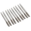 10pcs Thread Tap Set Straight Flute HighSpeed Steel Machine Tap