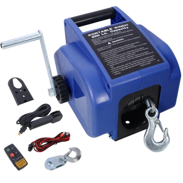 12V Trailer Winch Reversible Electric Winch For Boats up to