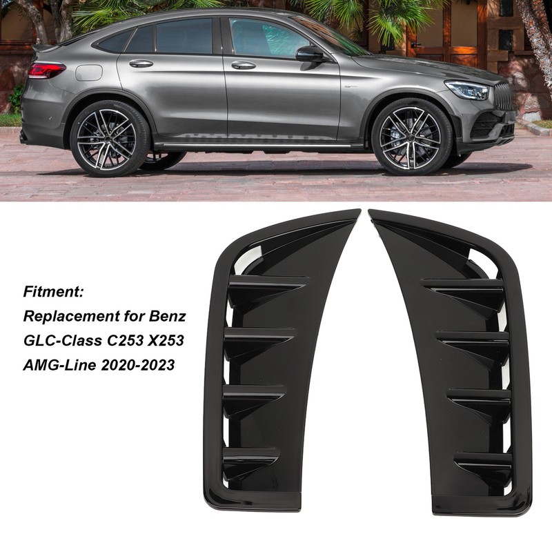 Front Bumper Side Air Intake Trim Cover Replacement for Benz