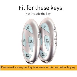ontto Smart Key Case Fits Hyundai Kona EV Grandeur GN7 Ioniq 6 Kona SX2 Prix 2023 2024 TPU Car Key Case Key Protection Key Cover Key Box Accessories 7 Buttons Black