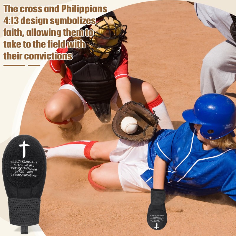 Yearntown Christian Sliding Mitt for Baseball Religious Glove for Youth