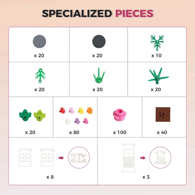 1800Pcs Building Bricks, Classic Bulk Small Blocks, Classic Building Bricks