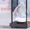 Rainbow Hourglass Timer 60 Minute, Wooden Frame Decorative Sand Timer