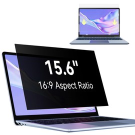 Privacy Filter 15.6" 16:9 Privacy Screen Portable Compatible with HP/Dell/Acer/Lenovo/Thinkpad/Envy, Removable, Anti-Spy/Blue Light, Laptop Protection