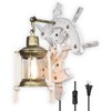 BARSUNS Boat Rudder Nautical Wall Sconce Plug in or Hardwire,