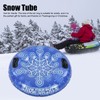 Snow Tube with Handle PVC 450lbs Load Bearing Blue White
