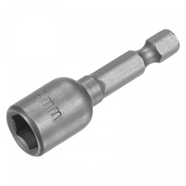 sourcing map Quick-Change Nut Driver Bit, 1/4" Hex Shank 9mm Magnetic Nut Setter Drill Bits, 1.89" Length, Metric