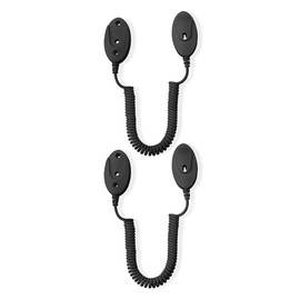 Ieron 2 Pack Magnetic Remote Control Holder with Spring Ropes, Securely Fixing Remote Controls and Small Items, Anti-Loss, Fast Adsorption, Extendable Spring
