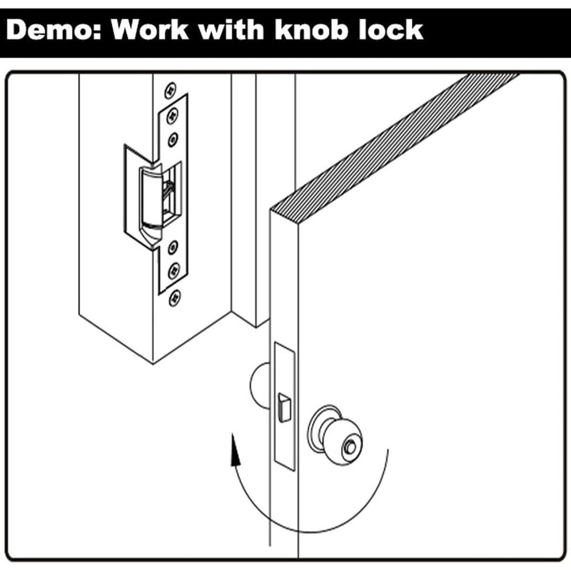 UHPPOTE ANSI Standard Heavy Duty Electric Strike Lock Fail Secure