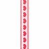Offray Hearts Craft Ribbon, 1/2-Inch x 9-Feet, Red