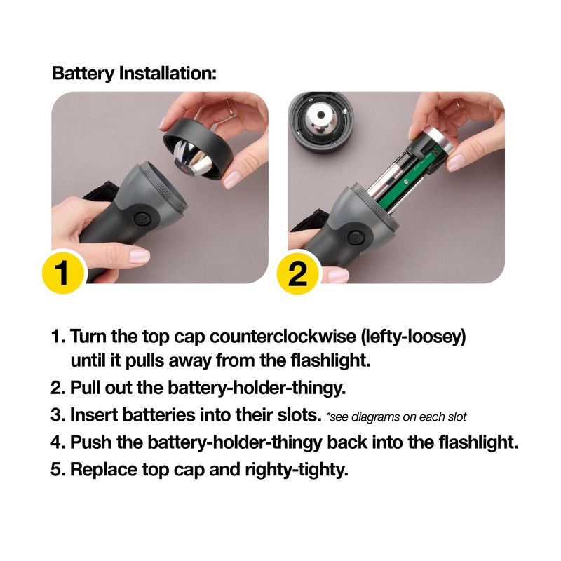 Wrap-It Storage Firefly Flashlight Ruby Red - Battery Powered Flashlight