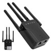 Wireless Repeater Black Dual Band WiFi Signal Network Extension Amplifier