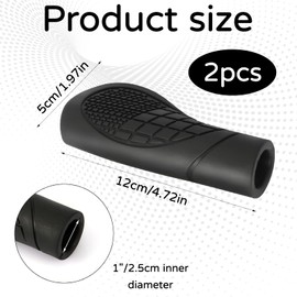 2 Pcs Crutch Hand Grips Replacement Parts Fit,Walker Hand Grips,Walker Handle Cushions,Cane Handle,For Rollator Walker For Knee Walker Replacement Parts Accessories