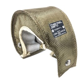 Thermal Zero TZ31847-L Universal Lava/Titanium Turbo Blanket - Custom fit turbo shield for internal wastegate T25 and T28 size turbine housing - USA Made