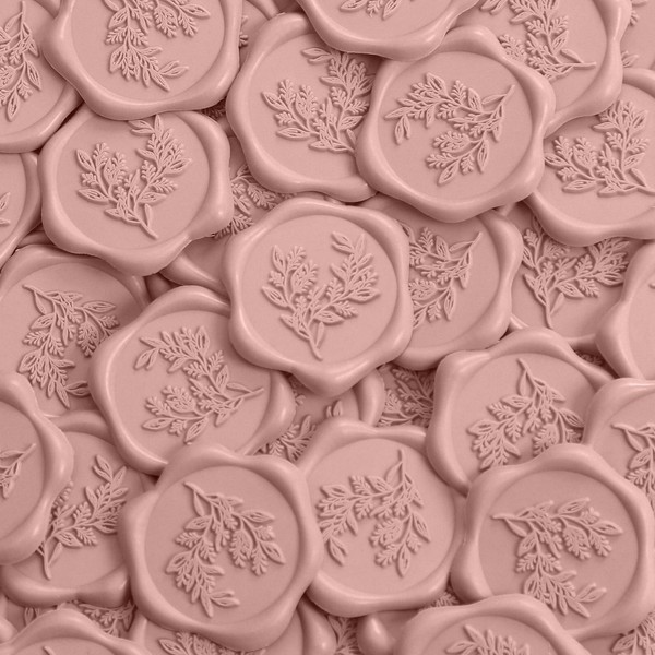 UNIQOOO Wax Seal Stickers - Eucalyptus Wedding Invitation Envelope Seal